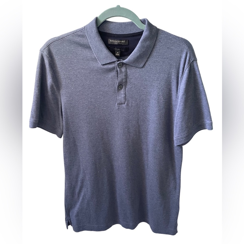 Banana Republic 100% Cotton Blue Polo